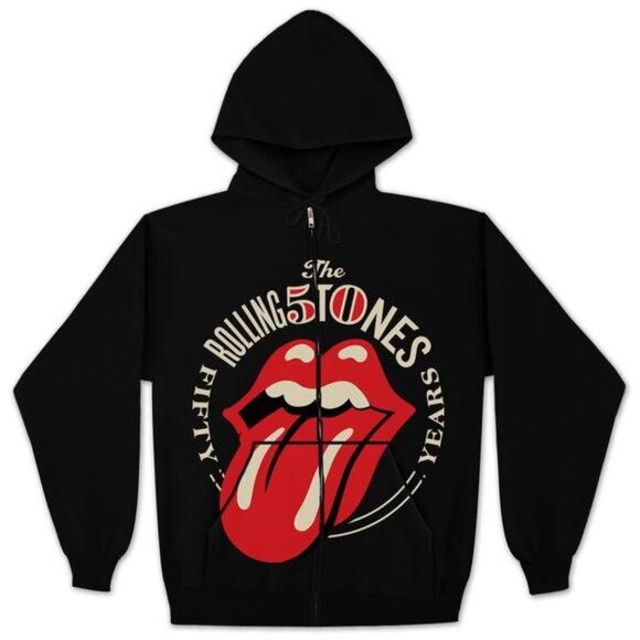 Rolling Stones Other - Official Rolling Stones 50th Anniversary Sweatshirt Zip Hoodie